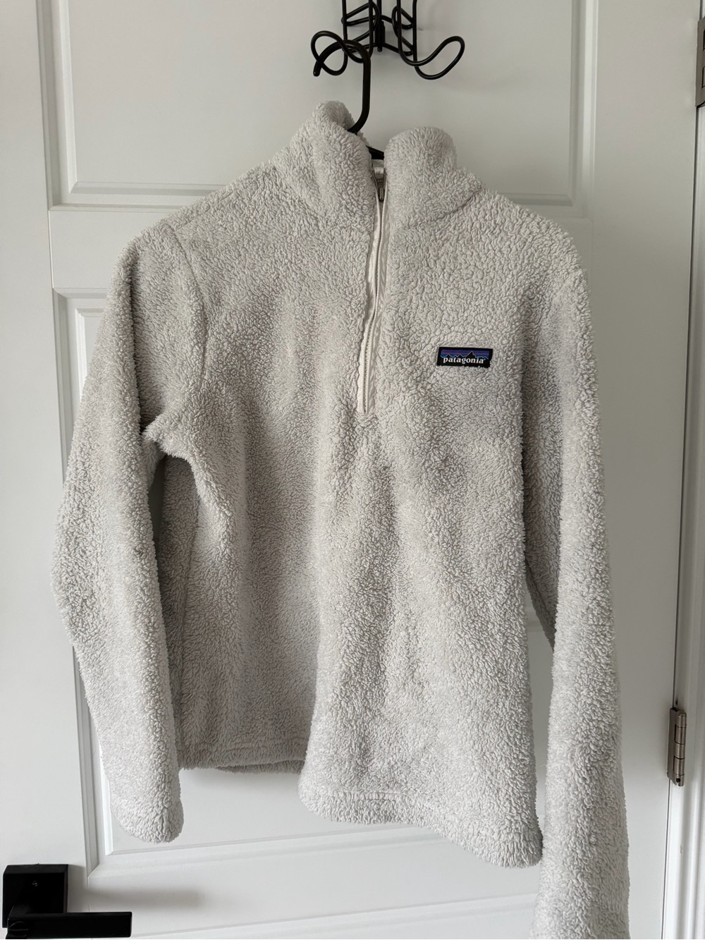 Patagonia Cream Sherpa Half-Zip Pullover